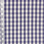 Blue Checked Fabric Gingham, Royal, Standard Cut - A blue and white gingham check fabric. This is a true gingham fabric, as it is woven, not printed. This is woven of deep true blue and white. This is a classic!