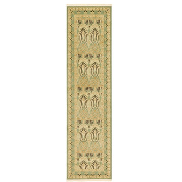 Traditional Stirling 2'7"x10' Runner Grass Area Rug
