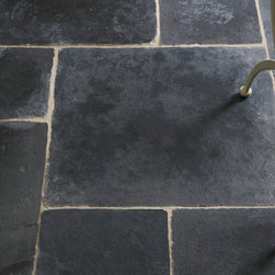 Brushed Charcoal Limestone || Floors of Stone - Home Improvement
