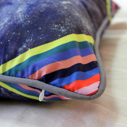 Artist Designed Pillows- Rainbow Galaxy - Decorative Pillows