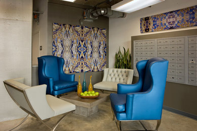 Living room - contemporary living room idea in Los Angeles
