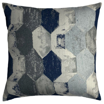 The Pillow Collection Blue Stanley Throw Pillow, 24"