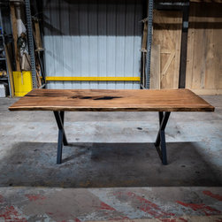 Walnut Single Slab Table #344 - Dining Tables