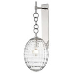 Hudson Valley Lighting - Venice 1-Light Wall Sconce, Polished Nickel - Features: