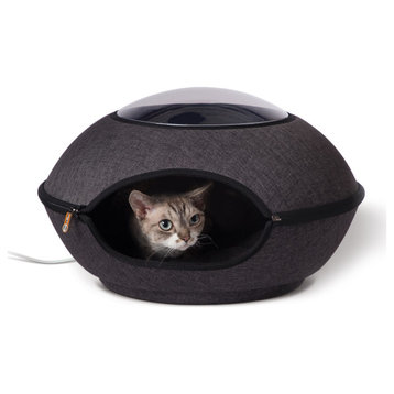 K&H Pet Products Thermo-Lookout Cat Pod Gray 21"x21"x7.5"