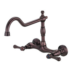 Danze Opulence&trade; Two Handle Bridge Wall Mount Kitchen Faucet - Kitchen Faucets