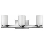 Hinkley - Hinkley 5053CM Miley - 3 Light Bath Vanity  - 21.5 In W - Mileys chic design complements a variety of decorsMiley 3 Light Bath V ChromeUL: Suitable for damp locations Energy Star Qualified: n/a ADA Certified: n/a  *Number of Lights: 3-*Wattage:60w Halogen bulb(s) *Bulb Included:No *Bulb Type:Halogen *Finish Type:Chrome
