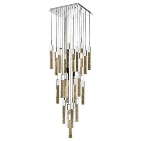 Avenue Lighting Glacier Avenue 25 Light Pendant HF1904-25-GL-CH