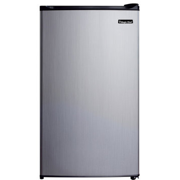 3.5-Cu. Ft.  Refrigerator With Full-Width Freezer Compartment, Stainless Door