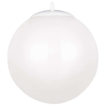 James Allan SGP84881 Clay 1 Light 14"W LED Full Sized Pendant - White