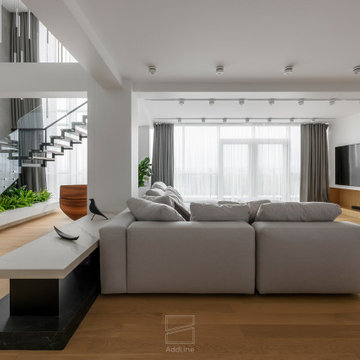 Penthouse interior design "CUBE-33"