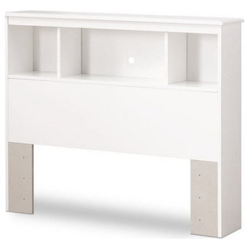South Shore Crystal Collection Twin Bookcase Headboard in White