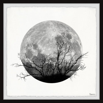 "Forest Moon" Framed Painting Print, 18"x18"