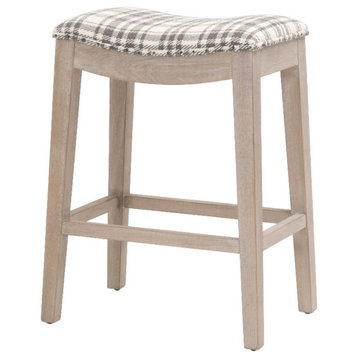 Star International Furniture Essentials 26" Fabric Counter Stool in Charcoal