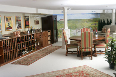 Wine Cellar and Tasting Room with Mural