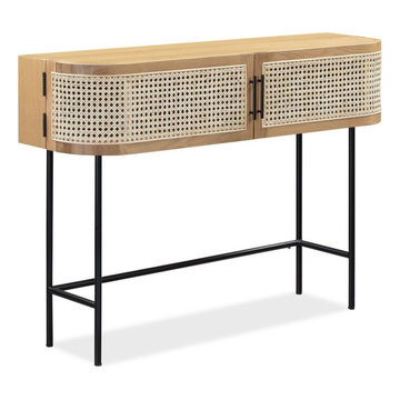 Embrace Rattan Console Table - Natural