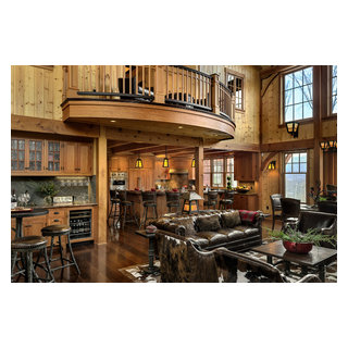 Alpine Ski Home - Rustic - Living Room - Burlington - by Samyn D’Elia ...