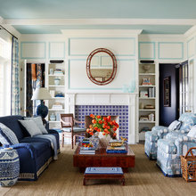 Blue And white