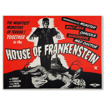 'House of Frankenstein' Canvas Art by Vintage Apple Collection