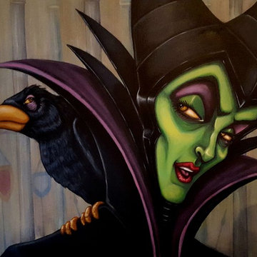 Disney submission art hand painted on canvas