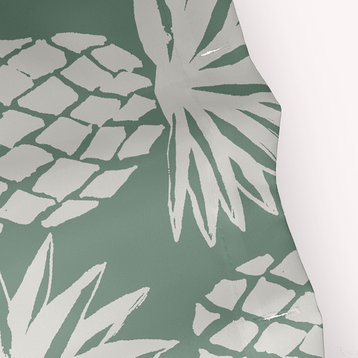 Pineapple Pattern Sage 70" w x 73" h Shower Curtain
