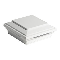 Trex&reg; Outdoor Lighting&trade; Deck Lighting Flat Post Cap Light in Classic White - Outdoor Products