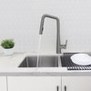 Modern Single Handle  Pull Down Sprayer Kitchen Faucet in Gunmetal