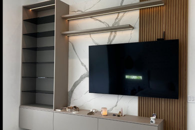 Example of a trendy bedroom design in Miami