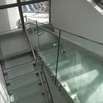 South Beach Modern - Glass Staircase