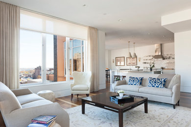 Living room - modern living room idea in Philadelphia