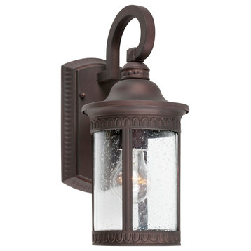 Forte Lighting 1770-01 1 Light 14" Tall Outdoor Wall Sconce - Antique Bronze