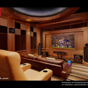 First Class Media Room with CINEAK Seats.