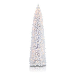 Skim Milk White Pencil Tree - Christmas Trees
