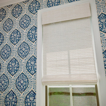 Hall Bathroom Woven Wood Shade