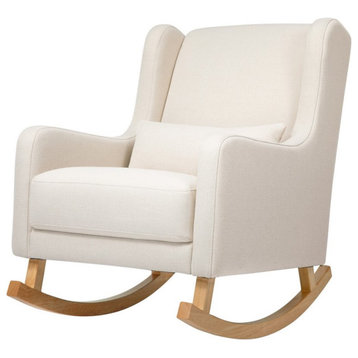 Babyletto Kai Rocker In Performance Natural Eco-Twill with Light Legs