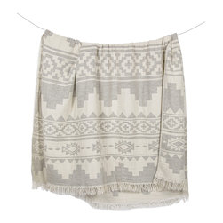 Atzi Lambswool Throw Light Grey - Throws