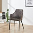 Zarah Chair Dining Chair, Dark Grey
