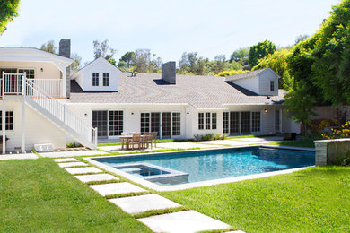 Example of a classic pool design in Los Angeles