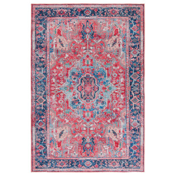 Safavieh Serapi Sep518M Traditional Rug, Navy and Red, 5'3"x7'6"