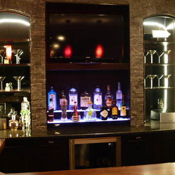Transitional Wet Bar Remodel Reico Kitchen & Bath Midlothian, VA
