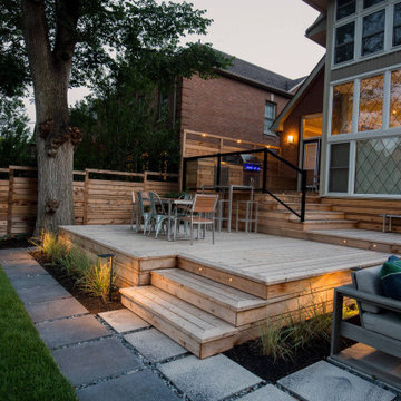 Backyard Landscaping with a Jacuzzi Hot Tub Addition