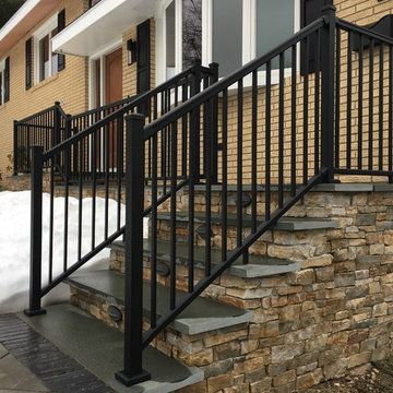 Front Steps Aluminum Railing