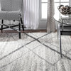 nuLOOM Thigpen Striped Contemporary Area Rug, Gray, 6'7"x9'