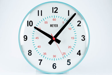 Modern Turquoise Clock