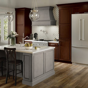 KraftMaid: Aged River Rock Kitchen