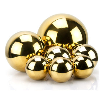 Stainless Steel Decorative Balls in Gold