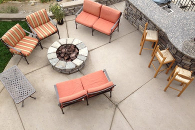 This is an example of a traditional patio in San Diego.