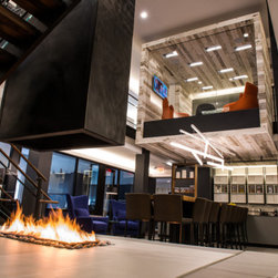 Acucraft 4-Sided Glass Fireplaces - Indoor Fireplaces