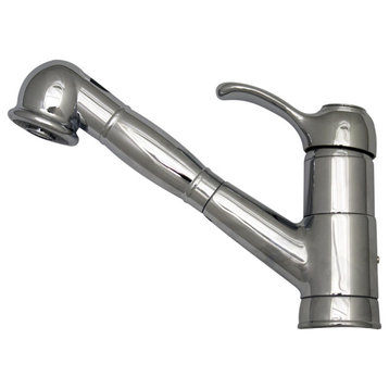 Metrohaus Single Hole/Single Lever Kitchen Faucet With Pull-Out Spray Head