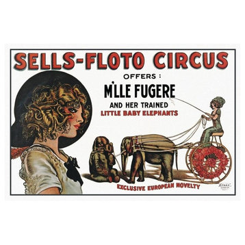"Sells-Floto Circus" Digital Paper Print by Vintage Elephant, 24"x17"